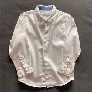 Zara white button down shirt